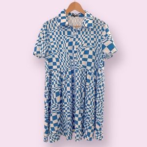Psychedelic short sleeve dress